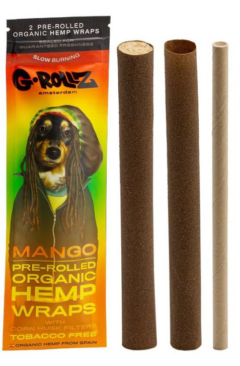 G-ROLLZ Mango Pre-Rolled CBD Hemp Wraps 2x