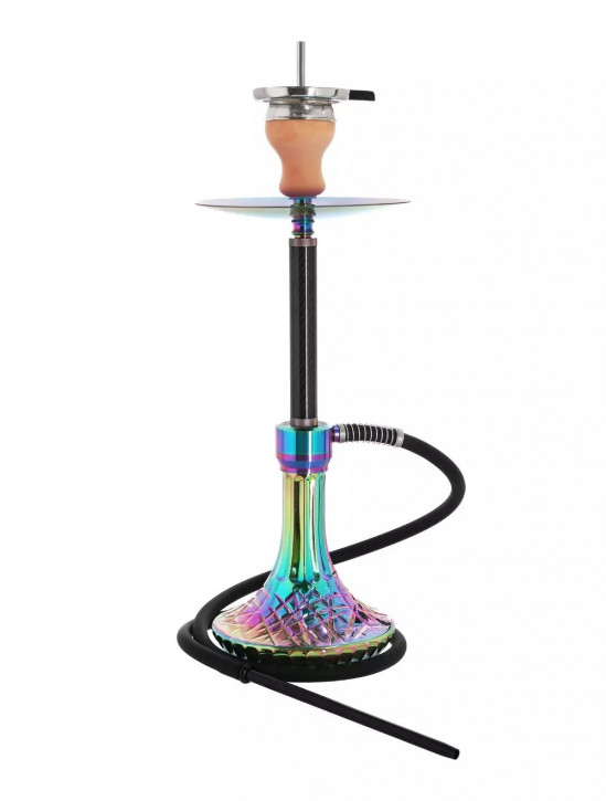 Kaya Shisha INOX Carbon Stallion Rainbow