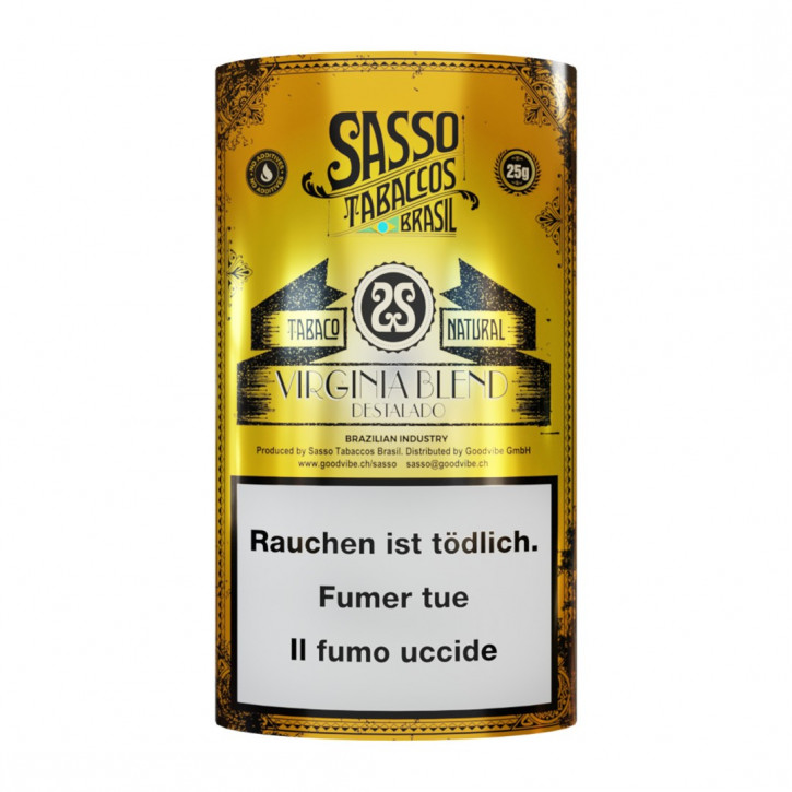Sasso Natural Virginia Bio Tabak 25g