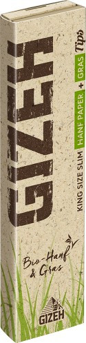 GIZEH King Size Slim Hanf & Gras Papers + Filtertips