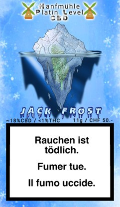 Hanfmühle Jack Frost 11g Hanfblüten Tabakersatz