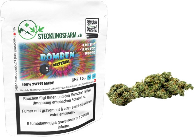 Stecklingsfarm Bombenmaterial 3g Hanfblüten Tabakersatz