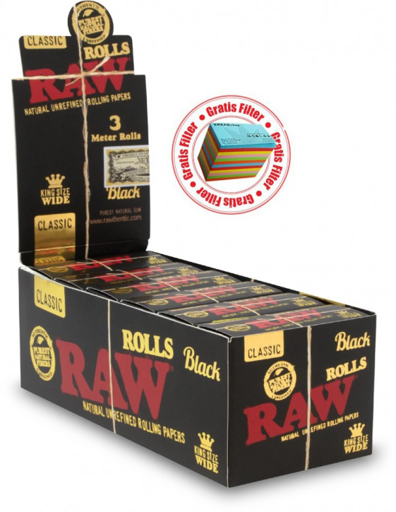 Raw Black Rolls 3m