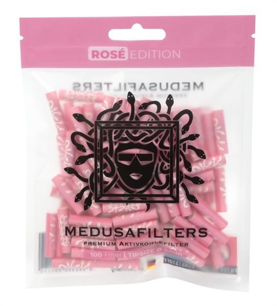 Medusa Hybrid Aktivkohlefilter 6mm Rosé 100er