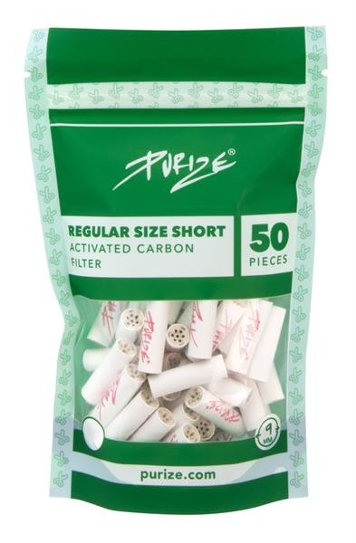 Purize Regular Short Aktivkohlefilter 9mm 50 Stk.