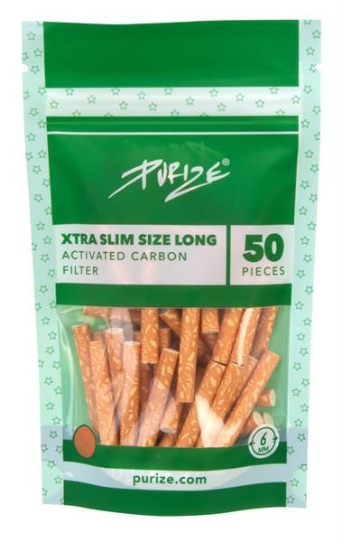 Purize Aktivkohlefilter XTRA Slim LONG Spy 50 Stk.