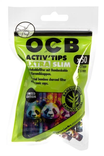 OCB Activ EXTRA Slim LE Aktivkohlefilter 50 Stk.