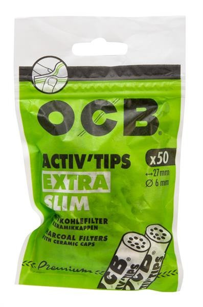 OCB Activ EXTRA Slim Aktivkohlefilter 50 Stk.