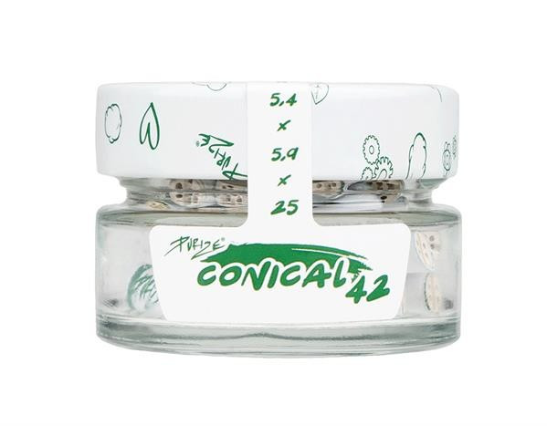 Purize Aktivkohlefilter Conical XTRA Slim 42er Glas