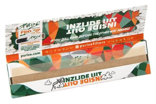 Purize King Size Slim Inside Out Unbleached Papers