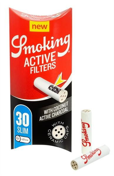 Smoking Active Filters Aktivkohlefilter 6mm 30 Stk.
