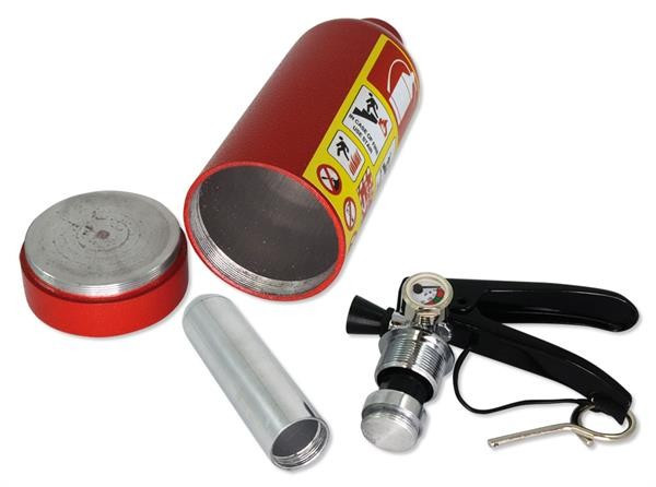 Feuerlöscher als Versteck, Safe