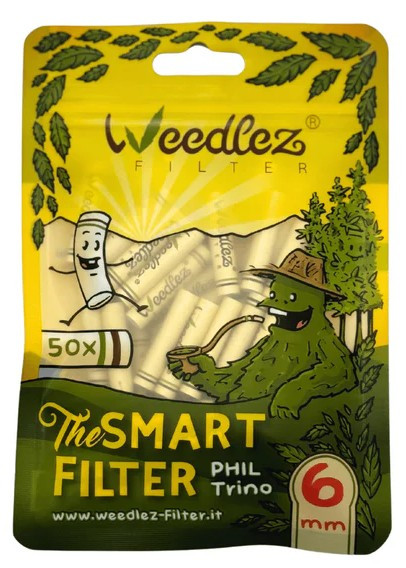 WEEDLEZ Phil Trino 6mm Zellulose + Keramik Yellow 50 Stk.