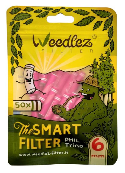 WEEDLEZ Phil Trino 6mm Zellulose + Keramik Pink 50 Stk.
