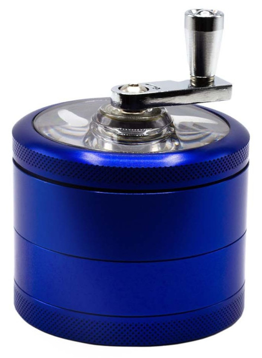 Kurbelgrinder Blau 4tlg. 63mm