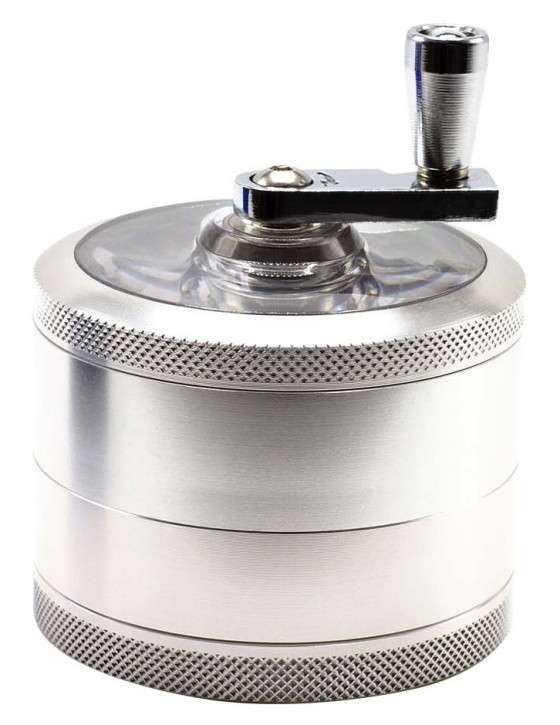 Kurbelgrinder Silber 4tlg. 63mm