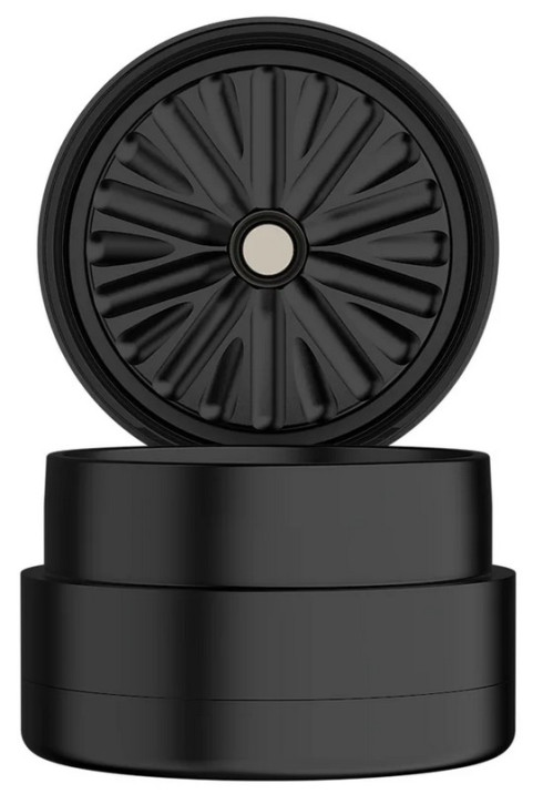 Flower Mill Next Gen Standard Alu Schwarz 3tlg 64mm