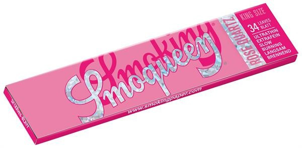 Smoking Supreme Smoqueen ROSE QUARTZ King Size Slim Papers