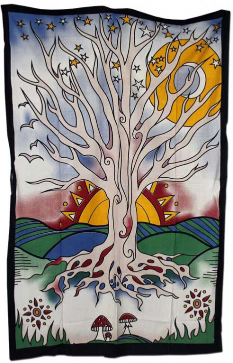 Batiktuch Tree of Life