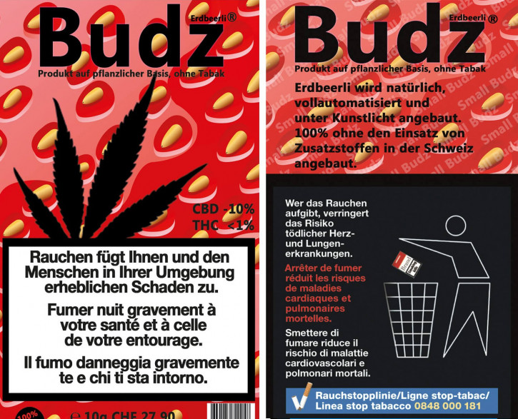 Budz Erdbeerli Hanfblüten Tabakersatz