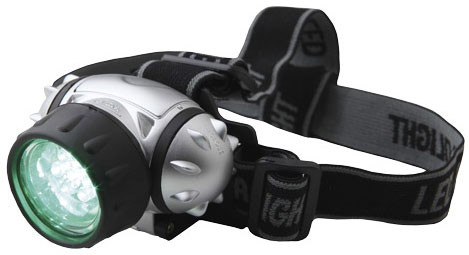 LED Kopflampe (grün)