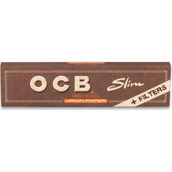 OCB Papers Slim mit Filterpapier ungebleicht / Virgin Paper