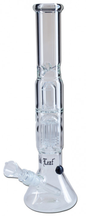 Perkolator Ice Bong Black Leaf