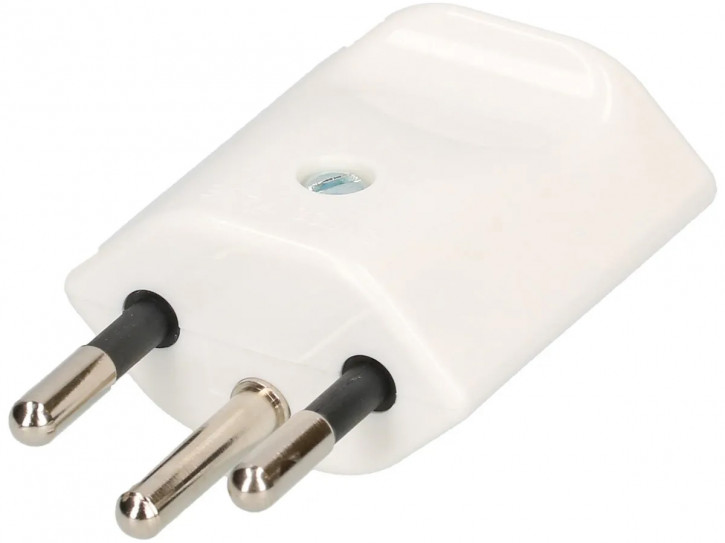 Stecker 3-polig Typ 12 weiss
