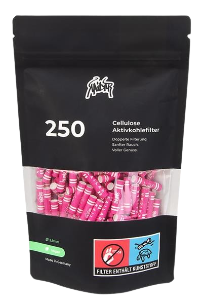 Kailar Cellulose Aktivkohlefilter Slim 5,9mm 250Stk. pink