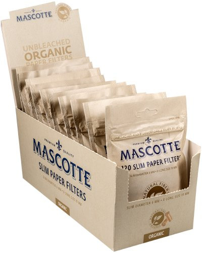 Mascotte Slim Paper Filters Unbleached