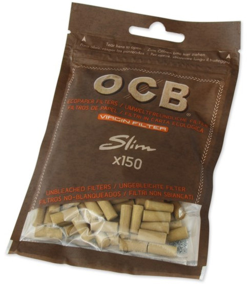 Zigarettenfilter OCB Unbleached Virgin Slim
