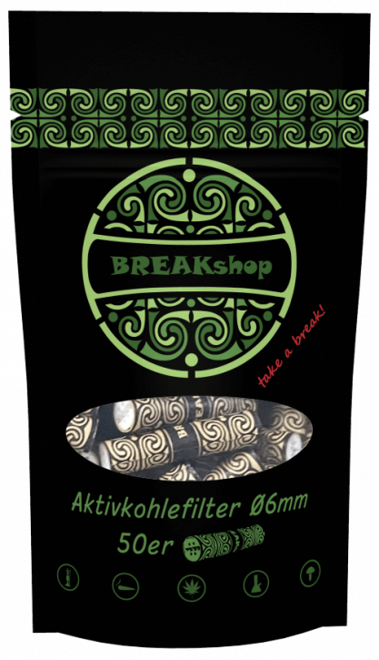 BREAKshop Aktivkohlefilter 6mm 50 Stk.