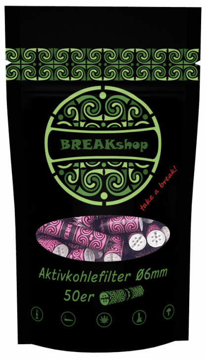 BREAKshop Aktivkohlefilter 6mm 50 Stk.