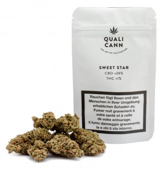 Qualicann Sweet Star CBD Hanfblüten Tabakersatz