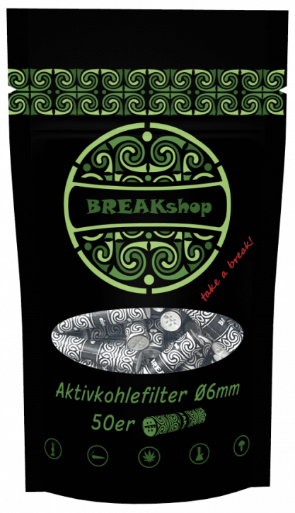 BREAKshop Aktivkohlefilter 6mm 50 Stk.