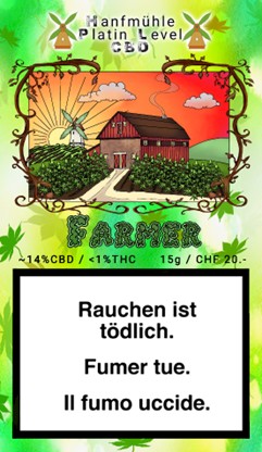 Hanfmühle Farmer 15g Hanfblüten Tabakersatz