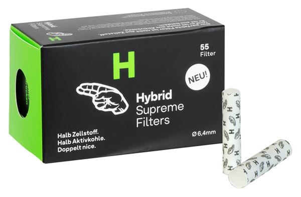 Hülle Hybrid Supreme Filters 220 Stück Filter mit Zellstoff & Aktivkohle inkl 