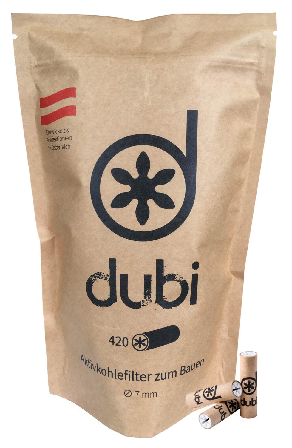 dubi Aktivkohlefilter 7mm 420 Stk.